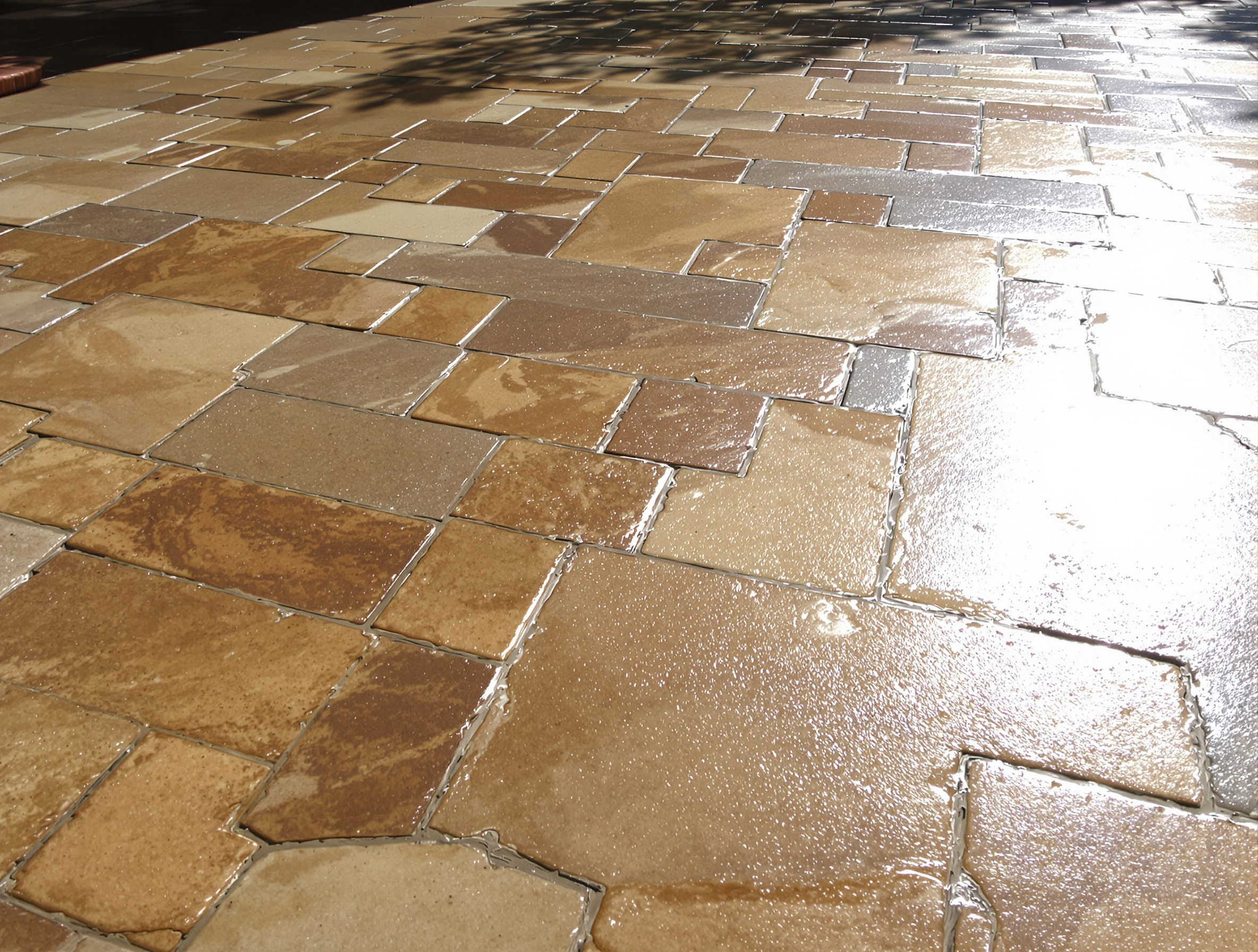 Stamped concrete ashlar slate texture detail — Ford Concrete design idea