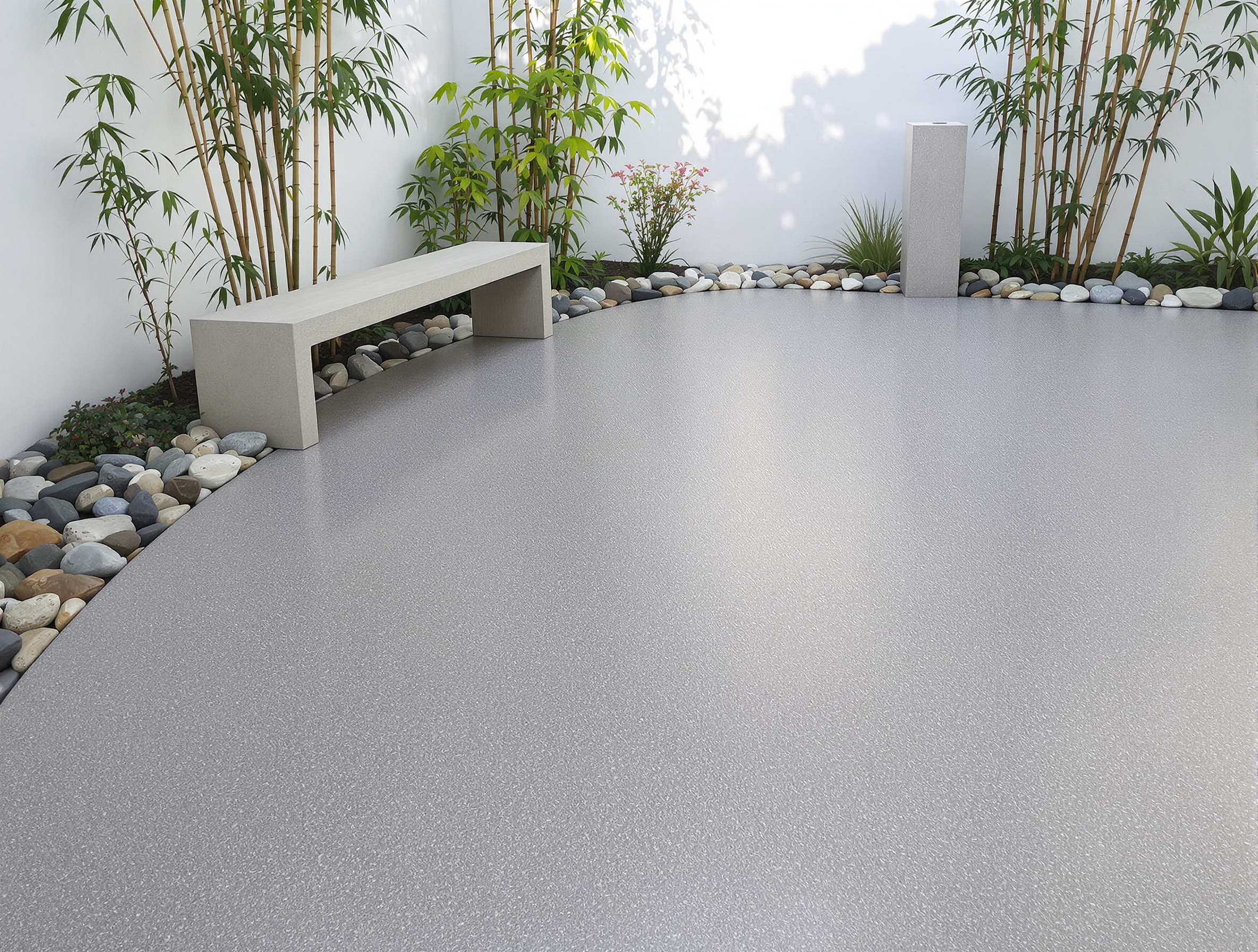 Stamped concrete patio seamless texture zen — Ford Concrete design idea