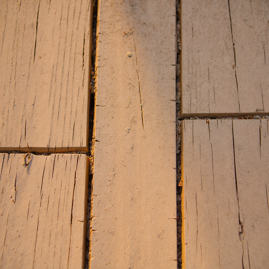 Wood Plank stamped concrete texture close-up — Kansas City decorative concrete