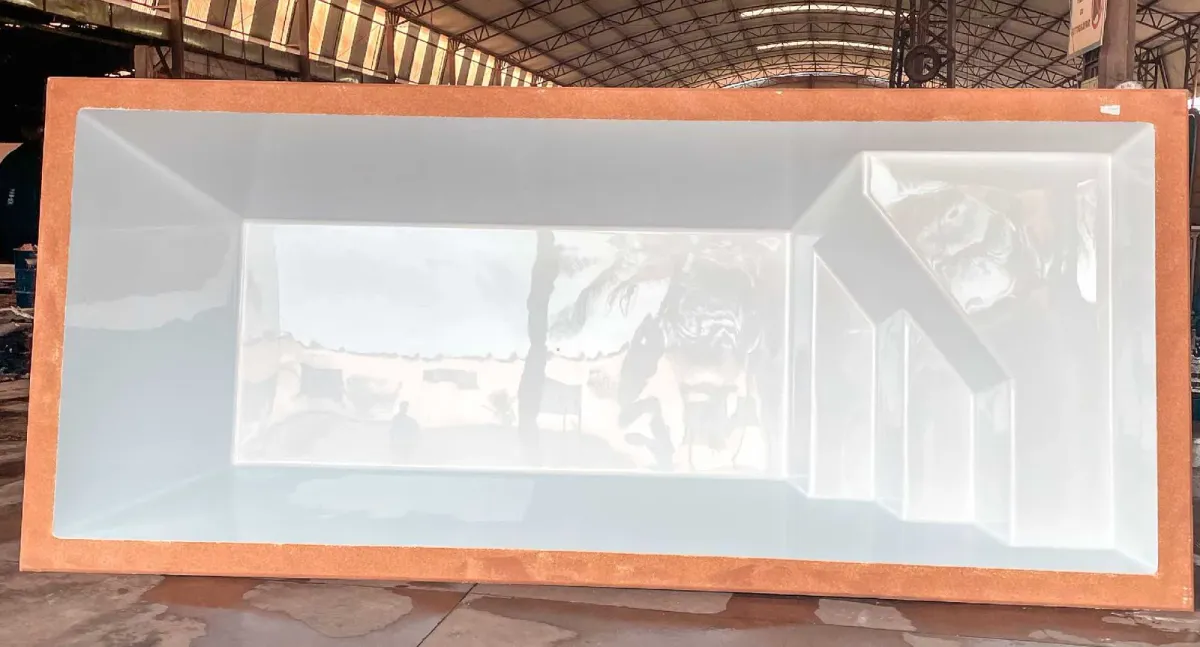 Infinity Slim fiberglass pool installed by Ford Concrete in Kansas City