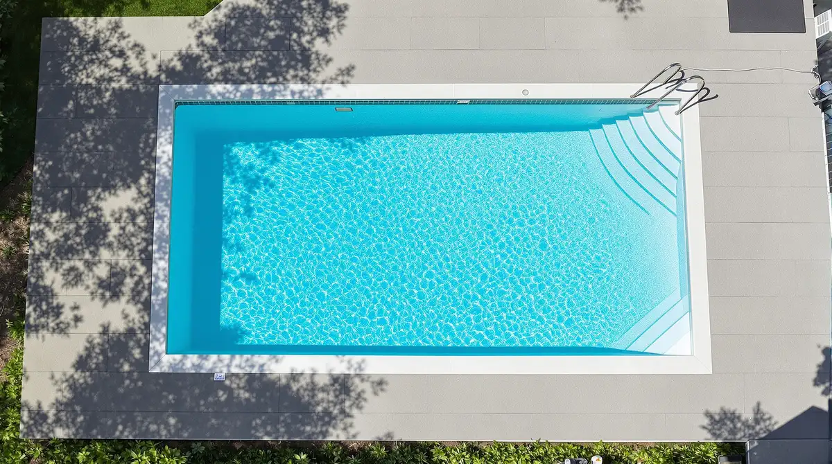 rectangular fiberglass pool shape — Slim