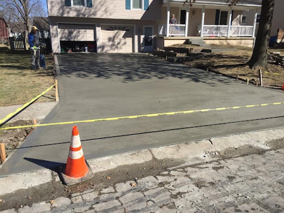 Concrete driveway replacement Kansas City — tear-out and repour in progress | Ford Concrete